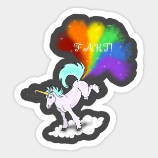 Unicorn Fart Sticker